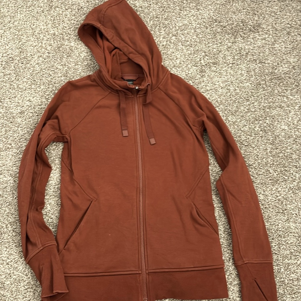Athleta Zip Up Hooded Sweatshirt